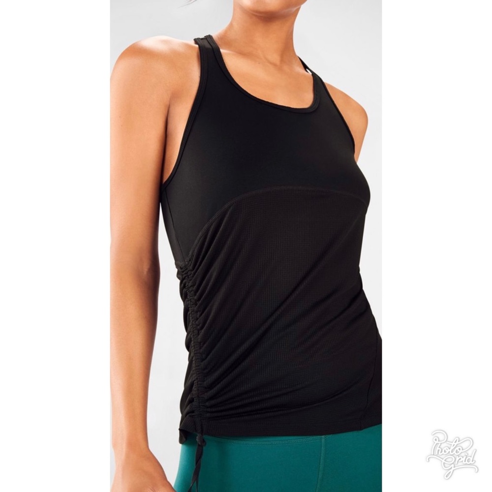 Fabletics (M*) Cashel Curved Cinch Tank Top in black